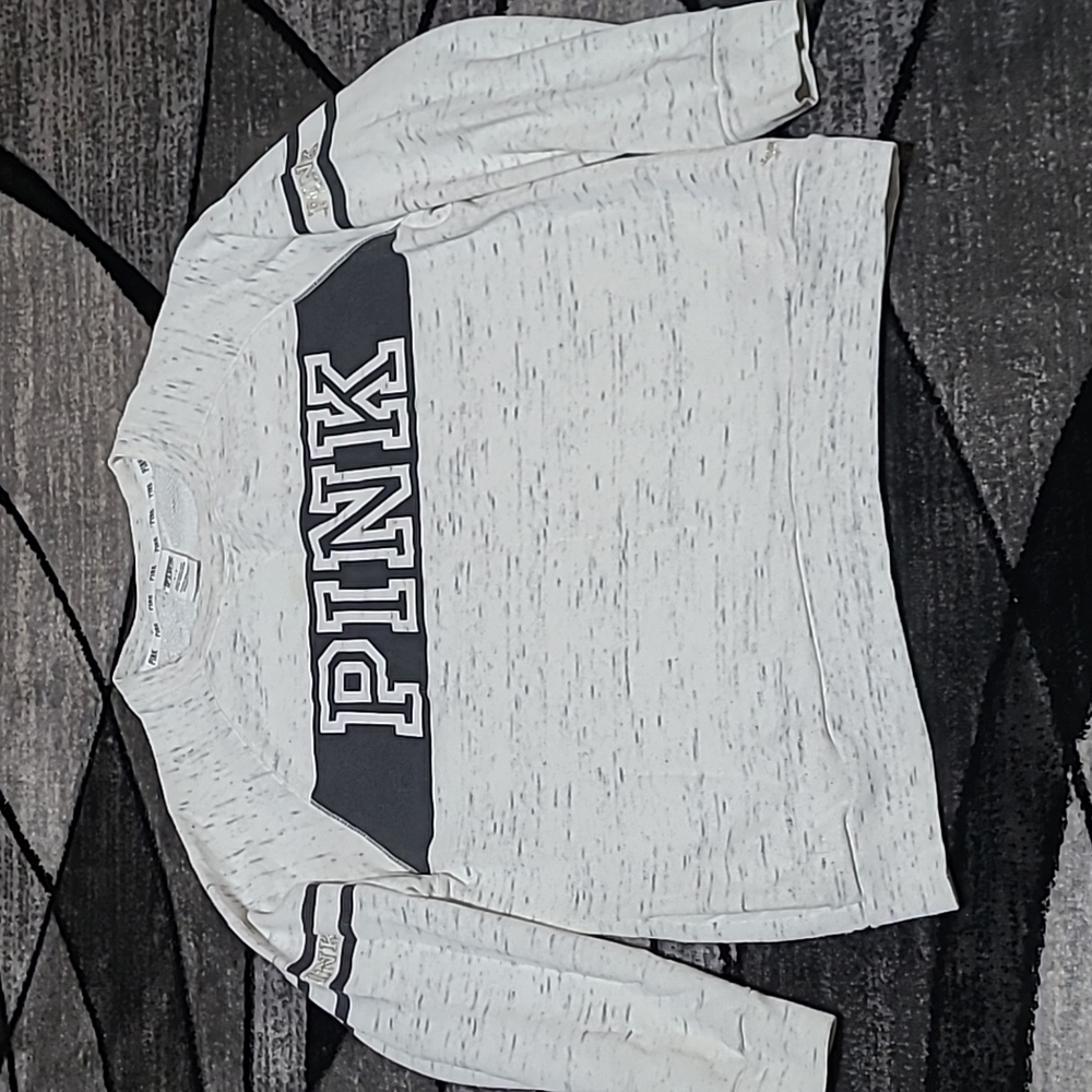 VS PINK 2014 Campus Crew-Neck Logo Sweatshirt